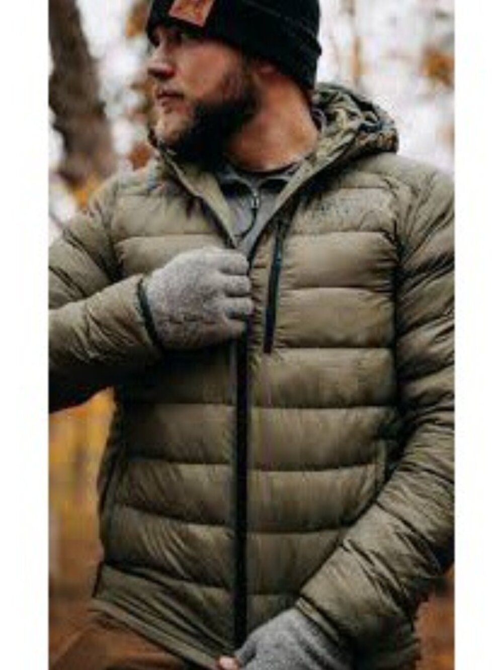 Huntvault Primaloft Down Hooded Puffer Jacket Olive Green Men's Size 3XL